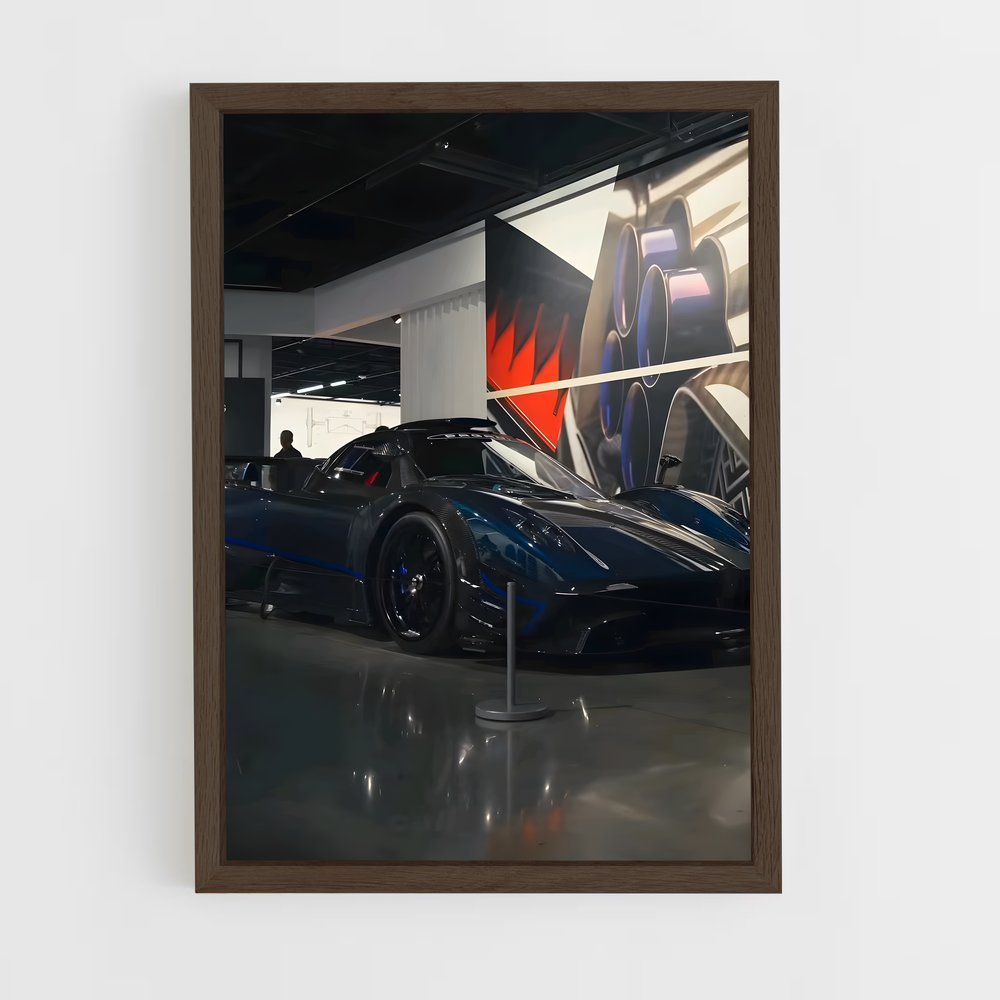 Poster Zonda Noir & Bleu – affiche Pagani (vue 5)